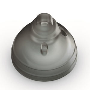 Phonak Unitron Smokey Dome, image helps to identify and replace domes for your hearing aids respective of any brand.