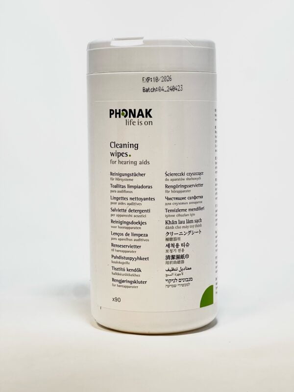 Phonak Tub of 90 Cleaning Wipes