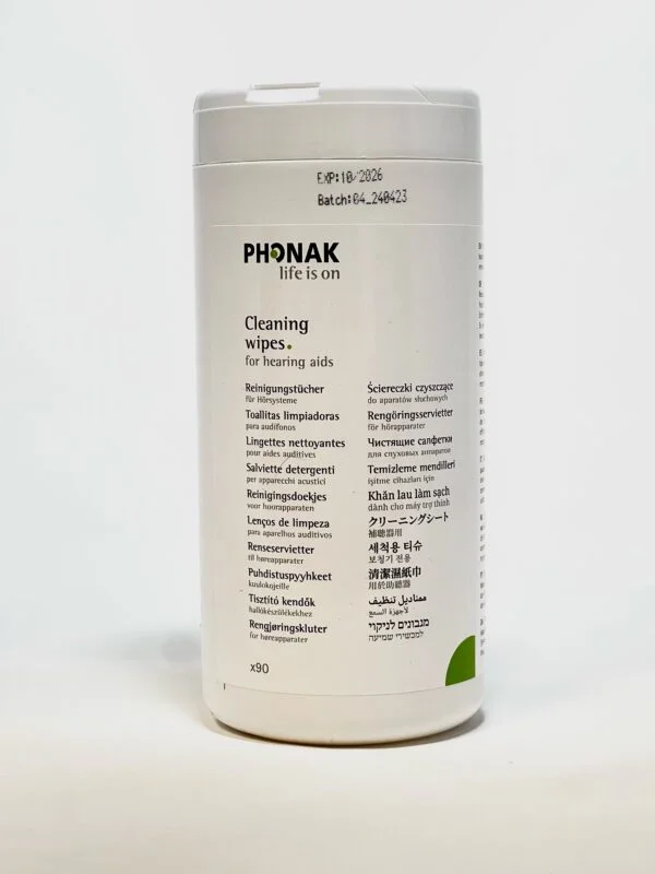 Phonak Tub of 90 Cleaning Wipes