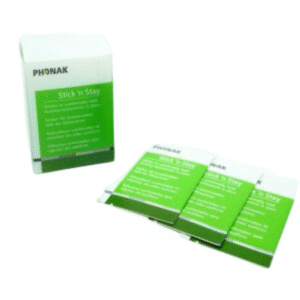 Phonak Stick ‘n Stay: Sticker Pads for Hearing Aids