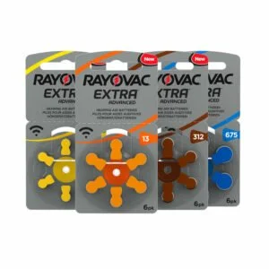 Rayovac Size 13 Hearing Aid Batteries Zinc Air Extra (pack of 6)