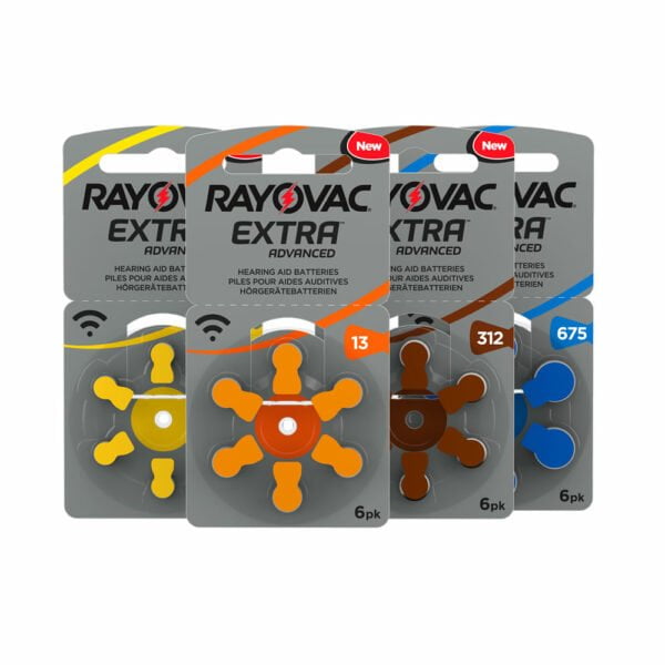 Rayovac Size 675 Hearing Aid Batteries Zinc Air Extra (pack of 6) - Image 2