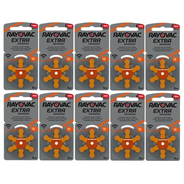 RAYOVAC Extra Hearing Aid Batteries Size 13 Box of 10