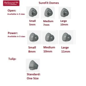 GN ReSound SureFit Hearing Aid Domes
