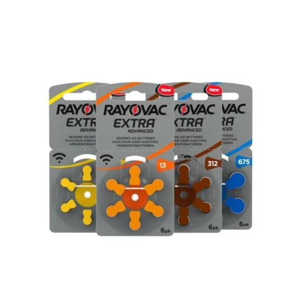 Rayovac Size 10 Hearing Aid Batteries Zinc Air Extra (pack of 6) - Image 2