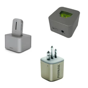 Phonak Roger 翻訳機 充電器付き Phonak Roger Select 3, Lanyard, Pouch & Docking Station Bundle